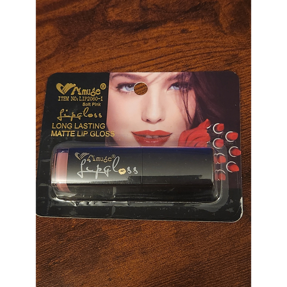 Amuse Lip Gloss Matte Long Lasting Soft Pink Hot Lips - Picture 3 of 4